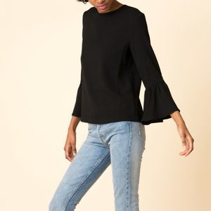Ganni Clark Bell Sleeve Blouse